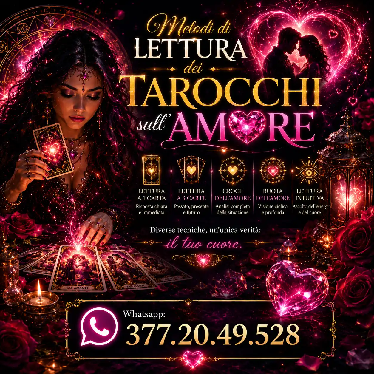 metodi di lettura di cartomanzia sulle relazioni amorose e tarocchi sull'amore