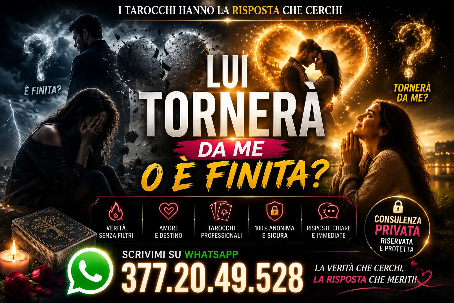risposta online se lui ritornera da te opure e finita per sempre