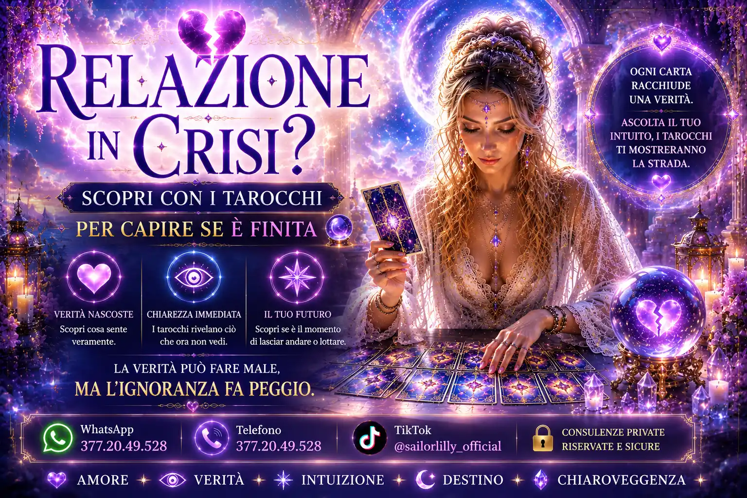 scopri come capire se la tua relazione è in crisi con tarocchi e cartomanzia online